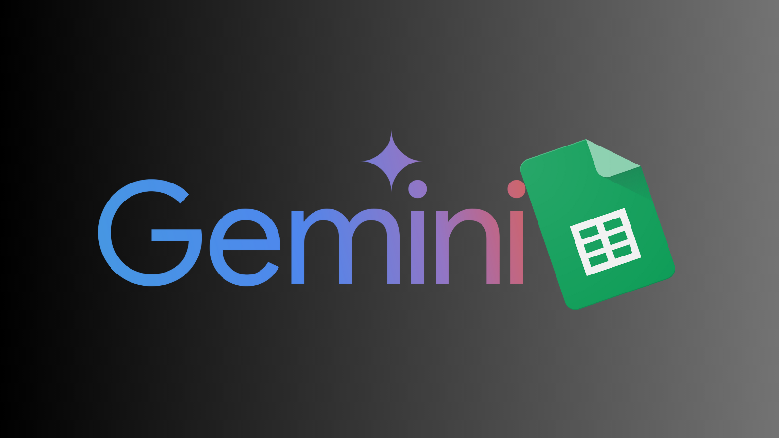 Image of Gemini logo and Google Sheets logo